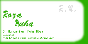 roza muha business card