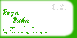 roza muha business card